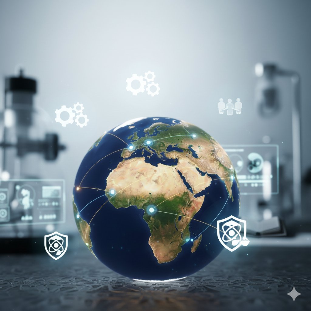 A digital Earth representing connected science and technology across the Arab world